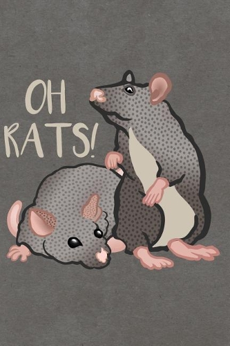 Oh Rats: Journal, Notebook, Diary or Sketchbook with Lined Paper
