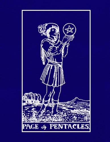 Page of Pentacles: Tarot Diary Log Book, Record and Interpret Readings, Lined Notebook Journal for Tarot Lovers