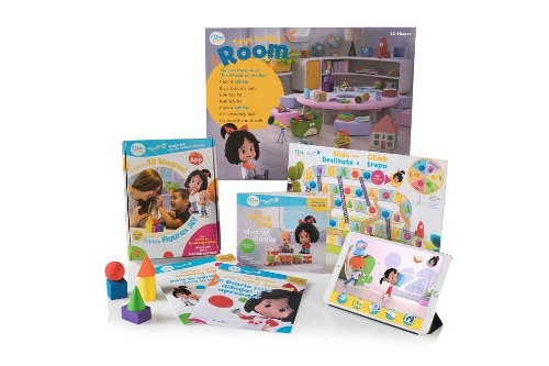 Cleo & Cuquin Family Fun! 3D Shapes Math Kit and App