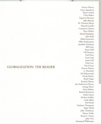 Globalization: The Reader