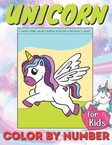 Unicorn Color by Numbers for Kids