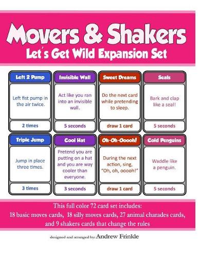 Movers & Shakers: Let's Get Wild Expansion Pack(4 Movers & Shakers Brain Breaks Card Game)