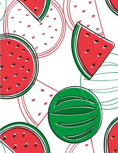 Watermelon Notebook Blank: Cute Fruit Sketchbook Blank Paper Book Unlined Unruled Sheet Drawing Sketching Doodle Doodling Painting Journal Sticker Book For Kids Teen Girl Wome(28 Watermelon Notebook Blank)
