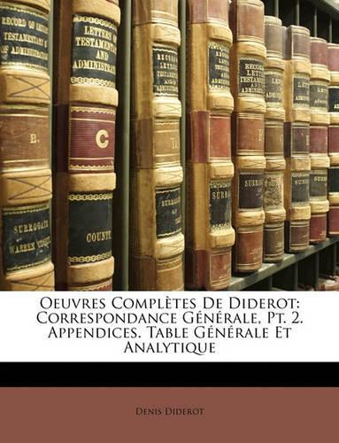 Oeuvres Complètes de Diderot