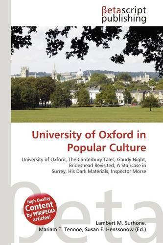 University of Oxford in Popular Culture