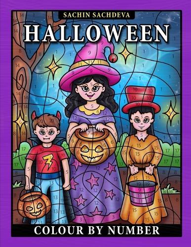 Halloween Colour by Number: Coloring Book for Kids Ages 4-8