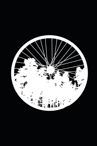 Bicycle Wheel With Forest Silhouette