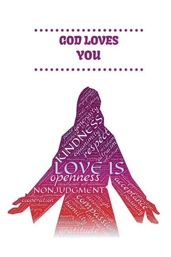 God Loves You: 100 pages 6 x 9 Journal with a Glossy finish