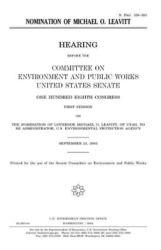 Nomination of Michael O. Leavitt