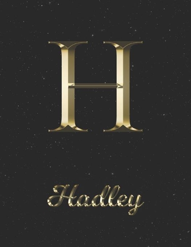 Hadley: 1 Year Daily Planner (12 Months) - Yellow Gold Effect Letter H Initial First Name - 2020 - 2021 - 365 Pages for Planning - January 20 - December 20 