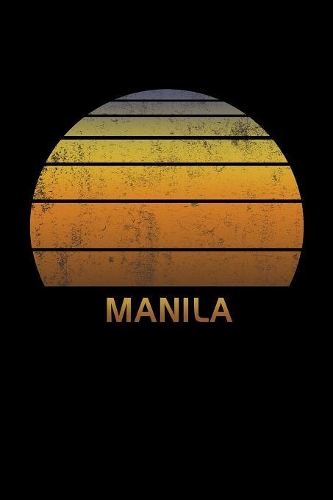 Manila: Wide Ruled Notebook Paper For Work, Home Or School. Vintage Sunset Note Pad Journal For Family Vacations. Travel Diary Log Book For Adults & Kids Wi