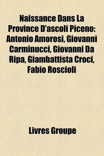 Naissance Dans La Province D'Ascoli Piceno
