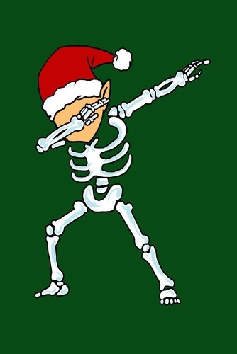 Dabbing Skeleton With Elf Head