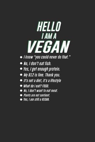 Hello I Am A Vegan
