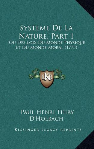 Systeme De La Nature, Part 1