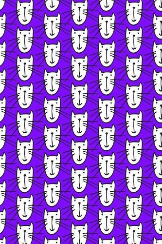 Bullet Journal Notebook for Cat Lovers Smiley Cats Pattern 7