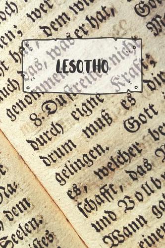 Lesotho: Ruled Travel Diary Notebook or Journey Journal - Lined Trip Pocketbook for Men and Women with Lines