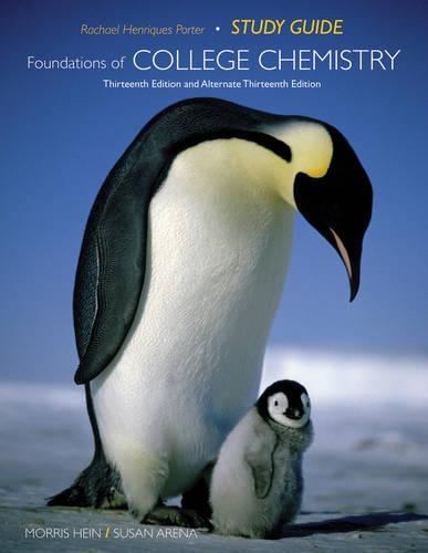 Foundations of College Chemistry: Student Study Guide