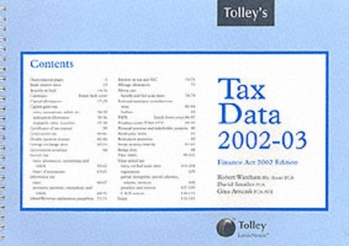 Tolley's Tax Data