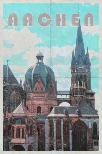 Aachen: Spa City Germany Cathedral Planner Calendar Organizer Daily Weekly Monthly [Year Below]