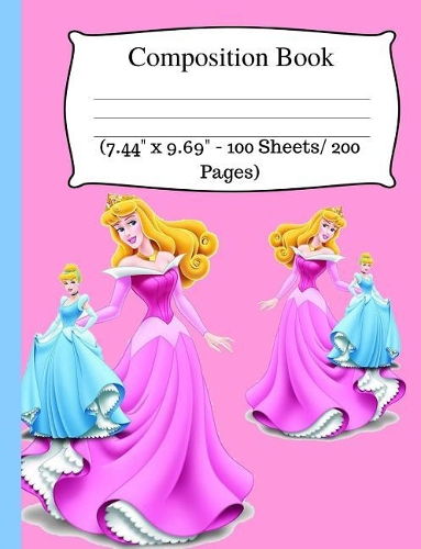 Composition Book: Cute Blonde Princess Notebook, Wide Ruled Composition Book for Kids, Cute Notebooks for School, Wide Ruled Lined Paper. (7.44" X 9.69" - 100 Sheets/