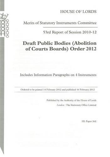 53rd report of session 2010-12