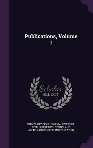 Publications, Volume 1