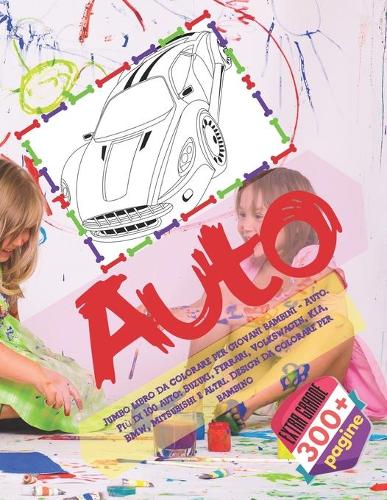 Jumbo libro da colorare per giovani bambini - Auto. Più di 100 auto