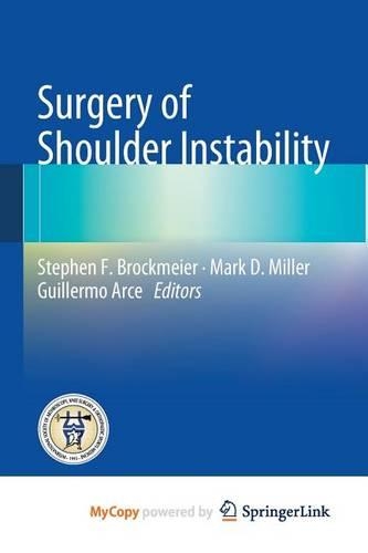 Surgery of Shoulder Instability