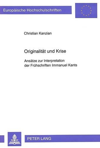 Originalitaet Und Krise