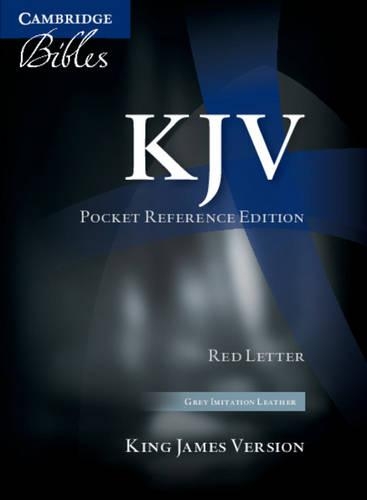 KJV Pocket Reference Bible, Grey Imitation Leather, Red-letter Text, KJ242:XR Dark Grey Imitation Leather