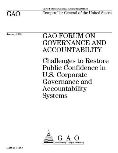 Gao-03-419sp Gao Forum on Governance and Accountability