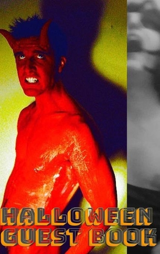 Sexy Devil and wife Scary Halloween Guest Book: Sexy Devil and wife Scary Halloween Guest Book