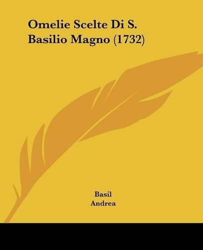 Omelie Scelte Di S. Basilio Magno (1732)