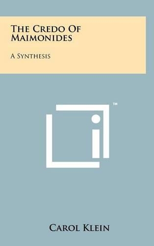 The Credo of Maimonides