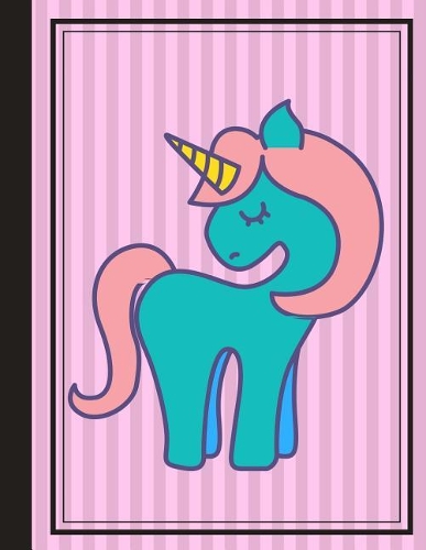 Cute Unicorn Composition Book: Unicorn Lovers! 8.5 x 11 inches of 150 wide ruled lined pages. (75 sheets)