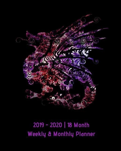 2019 - 2020 18 Month Weekly & Monthly Planner: July 2019 to December 2020 Monthly Calendar with U.S./Uk/ Canadian/Christian/Jewish/Muslim Holidays- Calendar in Review/Notes 8 X 10 In.-Purple Drag