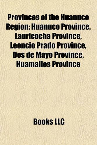 Provinces of the Huanuco Region