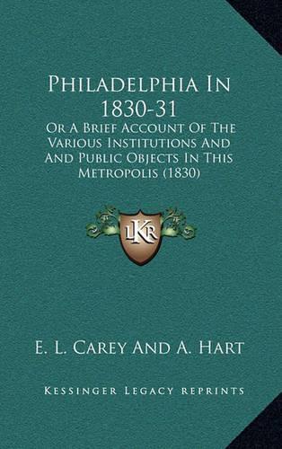 Philadelphia In 1830-31