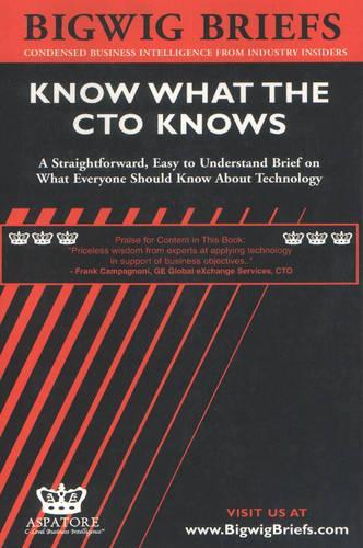 Know What the Cto Knows: A Straightforward, Easy to Understand Brief on What Everyone Should Know about Technology