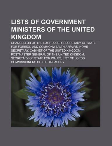 Lists of Government Ministers of the United Kingdom
