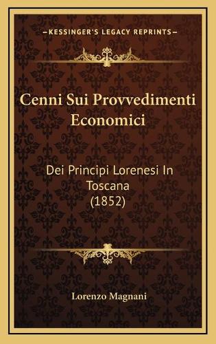 Cenni Sui Provvedimenti Economici