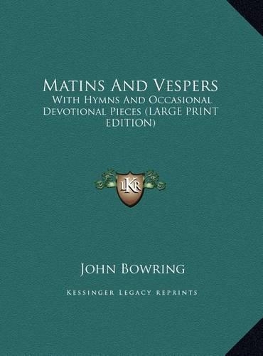 Matins and Vespers