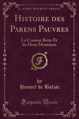 Histoire Des Parens Pauvres