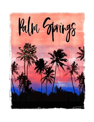 Palm Springs: California Christmas Notebook With Lined Wide Ruled Paper For Taking Notes. Stylish Desert Travel Journal Diary 8.5 x 11 Inch Soft Cover. For Home, 