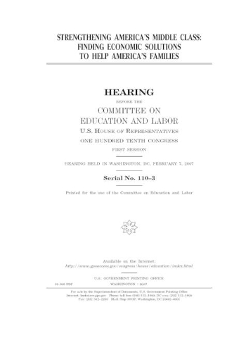 Strengthening America's middle class