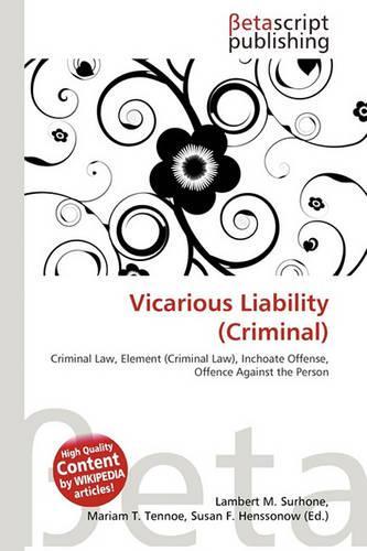 Vicarious Liability (Criminal): (English)