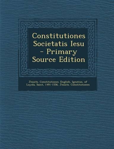 Constitutiones Societatis Iesu