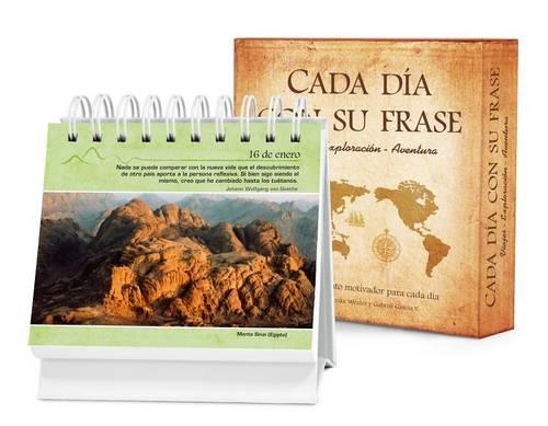 Cada Día Con Su Frase--Viajes--Exploración--Aventura: Un Diario Quotebook En Práctico Formato de Escritorio(Cada Día Con Su Frase)