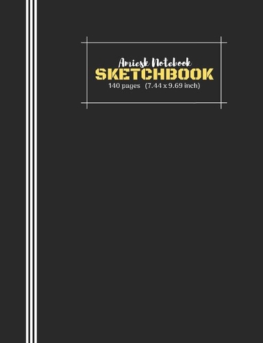 Amiesk Notebook - Sketch Book - 140 pages (7.44 x 9.69 inch)